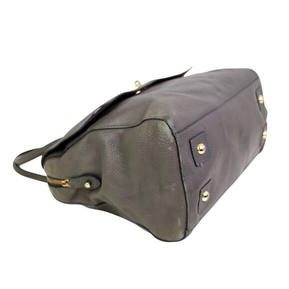 ROOMY Mulberry MUSHROOM GRAY GENUINE LEATHER ZIP TOP SHOULDER BAG HANDBAG PURSE - Picture 7 of 16